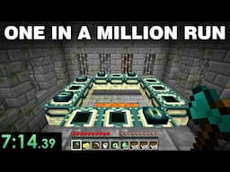 The LUCKIEST Minecraft Speedrun Ever...