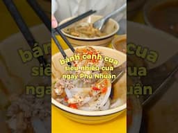 Ăn trưa bánh canh cua trộn siêu nhiều cua ngay Phú Nhuận !! | Pánh Pèo Xì Gòn | #shorts