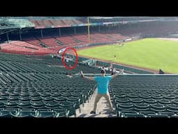 Once-in-a-lifetime pitching machine challenge at Fenway Park