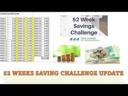 52 weeks savings challenge update // #southafricanyoutubers #finance