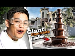 GIANT CHOCOLATE FOUNTAIN sa BG HOUSE