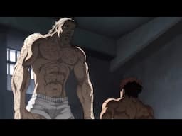 Baki attacks Oliva, Baki first met Jun and challenged him (English Dub)