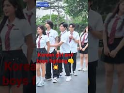 Korean girl and boys fighting👊💥 #shorts #viral #korean #youtubeshorts