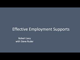 ECHO Autism: Supports for Employment (2024)