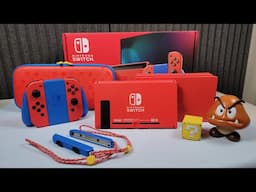 Mario Red & Blue Edition Switch: Unboxing, Color Comparisons