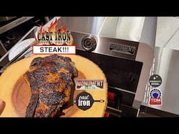 Monument Grills Mesa 200S / 650F Cast Iron Steak!