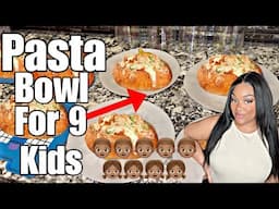 5 MIN PASTA BREAD BOWL DINNER FOR 9 KIDS