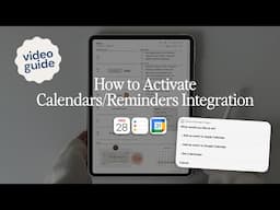 How to Activate Calendars & Reminders Integration | 2024 Good Mondays Paper Digital Planner 📆