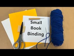 Sewing to bind a small book, sketchbook, or journal. Simple DIY