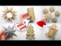 🎄 5 Easy Christmas DIY Ideas in 5 Minutes 🎅 You Only Need One Toilet Paper Roll for This Crafts