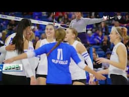 UB Women's Volleyball caps off the season with two home wins vs. Eastern Michigan!