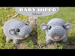 CROCHET BABY HIPPO | MOO DENG Amigurumi | Free Pattern and Tutorial