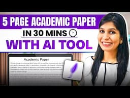 Write a 5-page Academic Paper in 30 mins with AI tool 🤯🔥 | Jenni AI