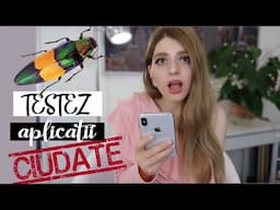 TESTEZ 7 APLICATII CIUDATE PENTRU TELEFON | Detectorul de gândaci + etc | AndreaStyles