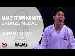 JAPAN - ITALY | BRONZE MEDAL MALE TEAM KUMITE | KARATE WORLD CUP 2024 | WORLD KARATE FEDERATION