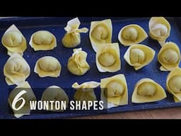 Six Ways To Fold Wontons | 六种云吞/馄饨包法