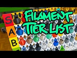 The 3D Filament Tier List! Which Should YOU Use?