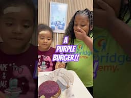 THE KIDS TASTE A PURPLE BURGER 😱 @BURGERKING #wednesdaywhopper