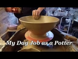 No Gardening : Making a big Pottery Bowl at Work.