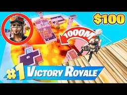 I HOSTED A $100 TOURNAMENT BUT FLOOR IS LAVA... (FORTNITE CHALLENGE)