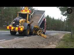 Volvo L60H med stödkantläggare / with support strip paver