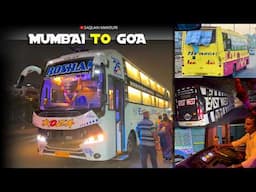 Mumbai To Goa Journey || Brand New Bus🎉 Roshan Travels Ashok Leylad BS6 🔥Vlog With Driver's