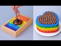 Delicious Rainbow Chocolate Cake Tutorial | Amazing Cake and Dessert For Family