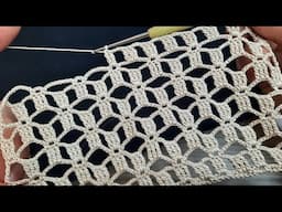 Superb 😍 Muy Bonito Very Beautiful Crochet Pattern Knitting Motif 🤍 | Çok Kolay Muhteşem Tığ İşi