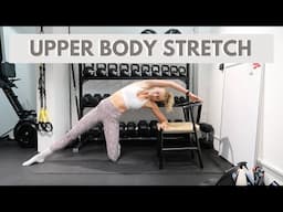 Neck, Shoulders & Upper Back Stretch | Upper Body Stretch Routine Using A Chair