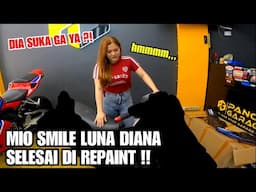 KASIH LIAT LUNA DIANA HASIL REPAINT MIO SMILE DI PANCA GARAGE !!