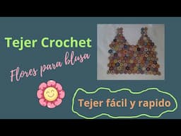 Flores tejidas a Crochet - Tutorial