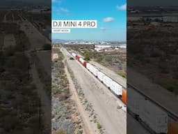 DJI MINI 4 PRO chasing train (relaxing video)