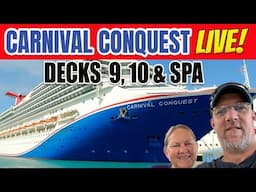 Onboard Carnival Conquest LIVE with Tall Man's Cruise Adventures