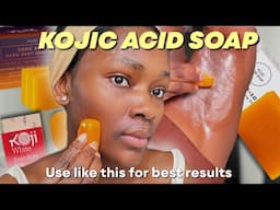 How to properly use KOJIC ACID SOAP on the face and body *Watch this before using Kojic acid soap*