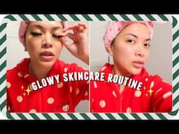 back home and showing you my glowy skincare routine | Vlogmas Day 16