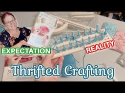 Thrifted Crafting | Knit and Weave Loom Kit | Vlogtober Day 16