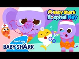 [✨NEW] The Elephant’s Nose Has Gone Flat! | Baby Shark Doctor | Hospital Play | Baby Shark Official