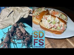 Aztec Hoop Nets California Spiny Tail Lobster Fishing San Diego Bay | Catch Clean Cook Lobster Rolls