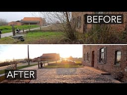 Amazing FRONT YARD transformation of 110+ y.o. ABANDONED farm [ TIMELAPSE ]