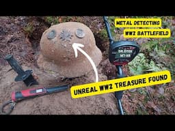 German WWII helmet and medals found WW2 metal detecting.  UNREAL finds !