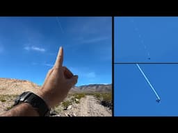 We Caught This Unidentified Aircraft Dumping Fuel from Right Wing Over Johnnie, Nevada