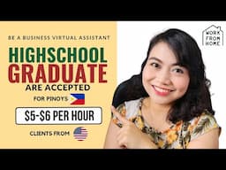 Hourly Rate: P351.70 | Highschool Graduates are Accepted: Be a BVA at Pineapple VA Hub 2024