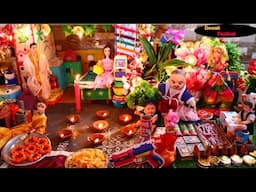 🎇💣💥Barbie doll all day routine in indian village/Radha ki kahani/Barbie doll bedtime video