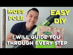 How to build a easy moss pole for plants: I will guide you through the process from start to finish!