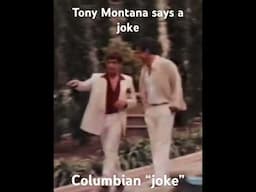 Tony Montana's Columbian Joke | Deleted Scarface (1983) Scene #shorts  #alpacino  #scarface