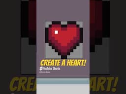 How to Pixel Art in 30s...or Less! - Hearts #gamedev #pixelart #pixelarttutorial