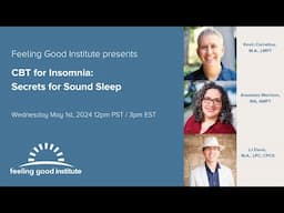 CBT for Insomnia: Secrets for Sound Sleep