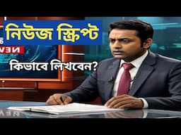 News Script Writing Tips in Bengali | How to write script in Bangla | Bishal dar class