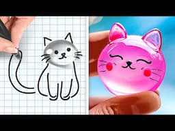 IDEAS DE ARTE ADORABLES 😻 MANUALIDADES SATISFACTORIAS Y FÁCILES