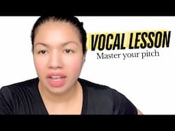 How to sing on pitch and in tune: Vocal lesson for singers